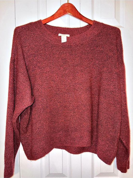 H&M Sweaters - H&M Women's Burgundy Crew Neck Sweater XL